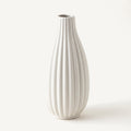 Fluted Ceramic Vase