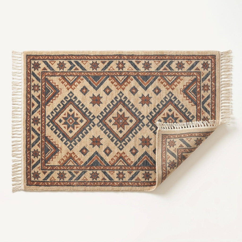 Hand-Knotted Wool Rug