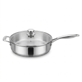 Stainless Sauté Pan with Lid — 5 qt