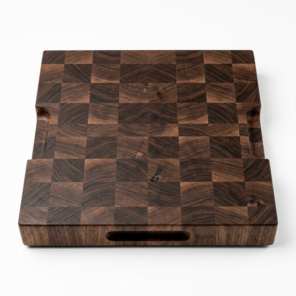 End-Grain Cutting Board — Walnut